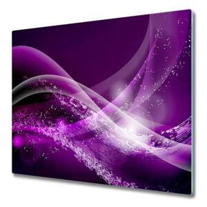 E-shop24, 60x52 cm, 5D54804289 Skleněná deska Abstrakt fialový
