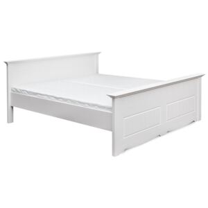 KATMANDU Dřevěná postel Belluno Elegante bílá, masiv, 95x141x214 cm (120x200 cm)