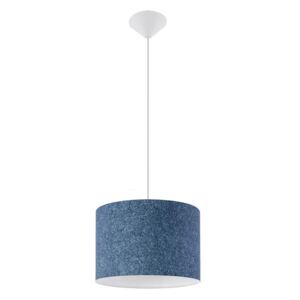 Závěsné moderní osvětlení AZURE, 1xE27, 60W, 30cm, kulaté, modré