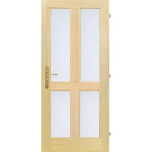 Mand CZ s.r.o. Dřevěné dveře JITKA 4S (rustic) Orientace Dveří: Levé, Rozměr dle ČSN: 60 / 197