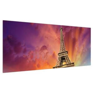Obraz Eiffelovy věže (100x40 cm)