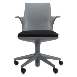 Kartell Spoon Chair šedá-černá