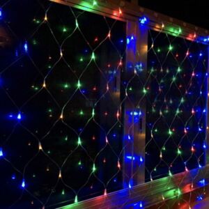 VÁNOČNÍ OSVĚTLENÍ- LED SÍŤ, 2x1m , multicolor