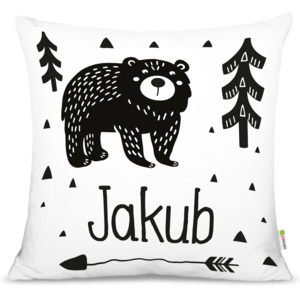 Mint Kitten Polštář se jménem Medvěd v lese Varianta: a