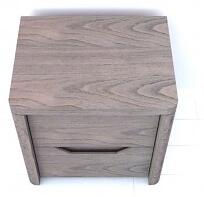 Dřevěný noční stolek z masivu TENNO 2x zásuvka