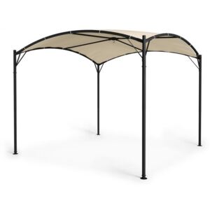 Blumfeldt Castello, pavilon, 3,5x3,5m, 250G, polyester, ocel, černá / béžová