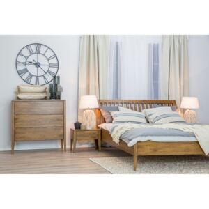 Drewmax dřevěná postel masiv buk s nočními stolky