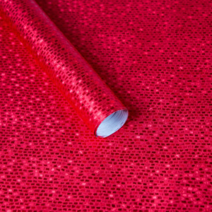 Luxusní strukturovaný balicí papír, červený, vzor cihličky