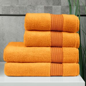 Goldea froté ručník / osuška micro exclusiv - oranžový 50 x 100 cm