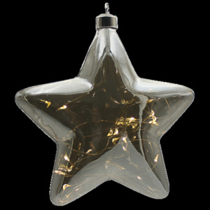Marimex Hvězda mini Stříbrná Crystal