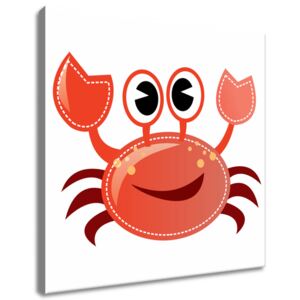 Gario Obraz na plátně Veselý červený krab Rozměry (š x v): 30 x 30 cm