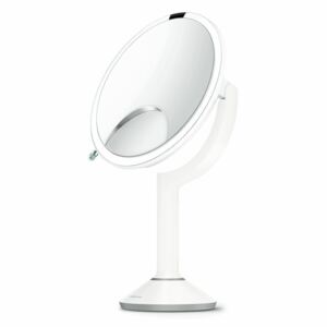 Simplehuman stolní kosmetické zrcadlo s LED osvětleníma dotykovým ovládáním Sensor TRIO | bílá