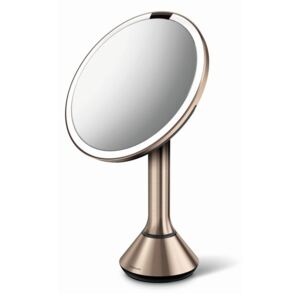 Simplehuman stolní kosmetické zrcadlo s LED osvětleníma dotykovým ovládáním Sensor Mirror | zlato růžová