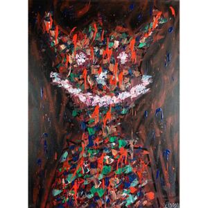 Ručně malovaný obraz Matthias Kavka - Happy Devil