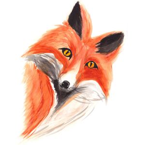 Ručně malovaný obraz Jitka Egressy - Fox