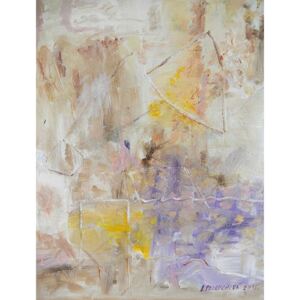 Ručně malovaný obraz Ivana Pelouchová - Bílá abstrakce