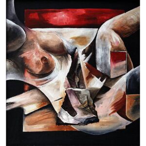 Ručně malovaný obraz Gabriela Fajfrová - Po probdělé noci