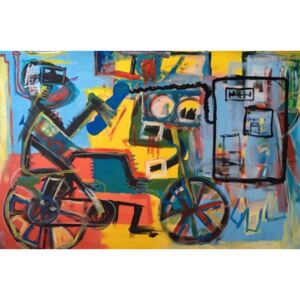 Ručně malovaný obraz Jakub Vančura - Potapěč na kole