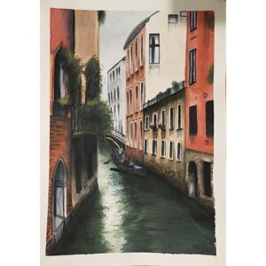 Ručně malovaný obraz Michaela Kallupová - Benátky