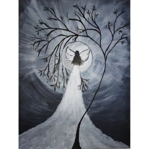 Ručně malovaný obraz Jana Škuthanová - Anděl