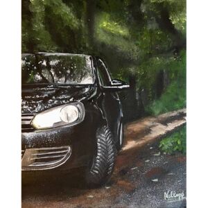 Ručně malovaný obraz Michaela Kallupová - Auto