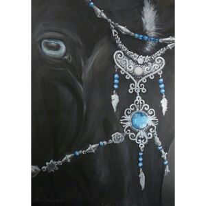 Ručně malovaný obraz Regina Agia - Horse - blue eye