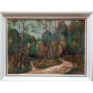 Ručně malovaný obraz Vlastimil Štol - V lese