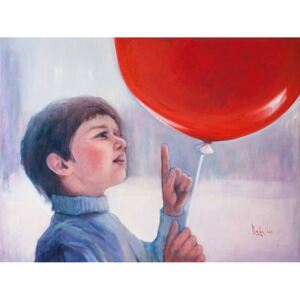 Ručně malovaný obraz Nata Zaikina - Red Ballon