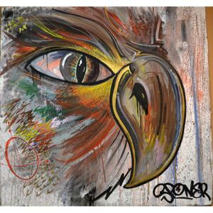 Ručně malovaný obraz Dominik Kubis - Dravec