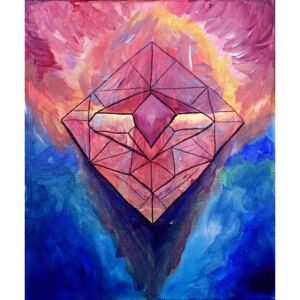 Ručně malovaný obraz Pavla Kantorová - Crystal Fire