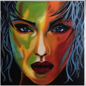 Ručně malovaný obraz Jitka Koláčková - Pop art kráska