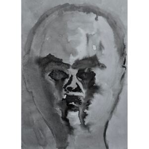 Ručně malovaný obraz Tomas Skokna - Sketch head #11