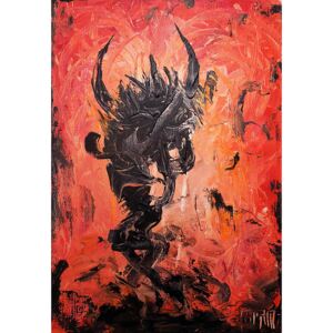 Ručně malovaný obraz Misha Fryč - The Dark Side