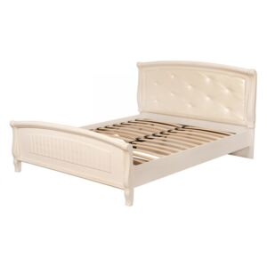 Manželská postel Annie 160x200cm - dub provence bílá