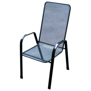 Zahradní nábytek - křeslo SÁGA vysoká kovová židle