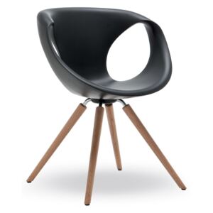 TONON - Otočná židle UP SOFT TOUCH s dřevěnou podnoží