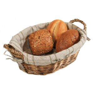 Kesper Oválný košík na chléb s textilní vložkou
