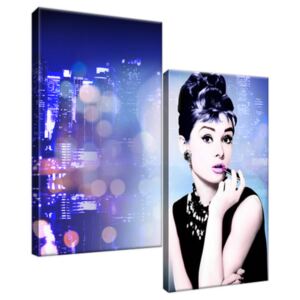 Obraz na plátně Audrey Hepburn - Jakub Banas 60x60cm 3579A_2A