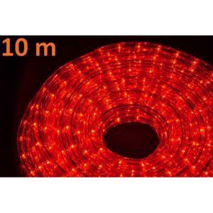 Světelný kabel - 360 minižárovek, 10 m, červený - OEM D00534