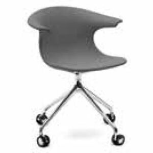 INFINITI - Kancelářská židle LOOP SWIVEL čalouněná - hliníková podnož