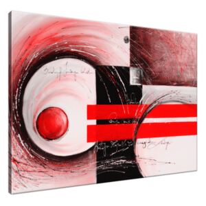 Ručně malovaný obraz Červené tvary 115x85cm RM2523A_1AS