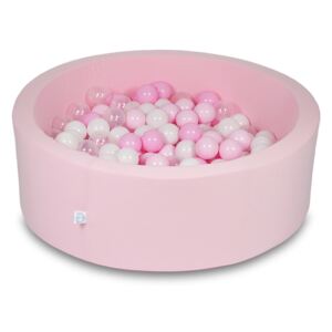 Baby Deco Suchý bazének + 300 ks kuliček kulatý, pudrová růžová