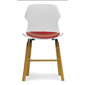 CASAMANIA - Židle STEREO WOOD s čalouněným sedákem