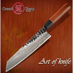 Nůž Kiritsuke 9" GRAND SHARP vysoce uhlíková ocel, African Art