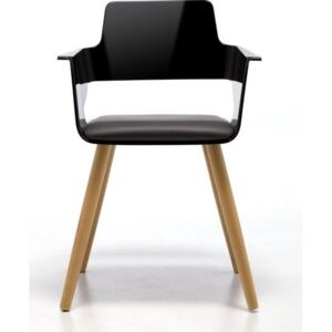 ARRMET - Židle s dřevěnou podnoží B32 4WL