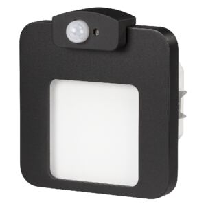 Zamel 01-222 schodišťové svítidlo se senzorem 230V AC MOZA LED do krabice černé IP20 Barva světla: Teplá bílá
