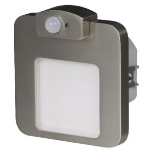 Zamel 01-222 schodišťové svítidlo se senzorem 230V AC MOZA LED do krabice kartáčovaná ocel IP20 Barva světla: Teplá bílá