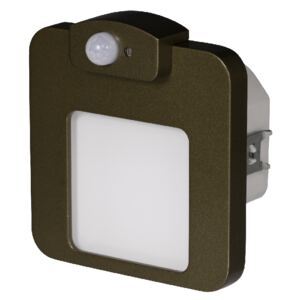 Zamel 01-222 schodišťové svítidlo se senzorem 230V AC MOZA LED do krabice zlatá patina IP20 Barva světla: Teplá bílá