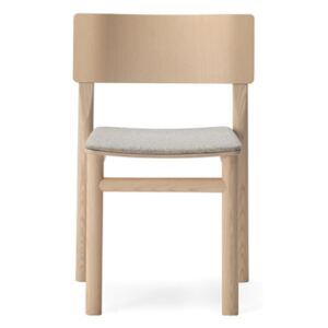BILLIANI - Dřevěná židle s čalouněným sedákem BLUE 007