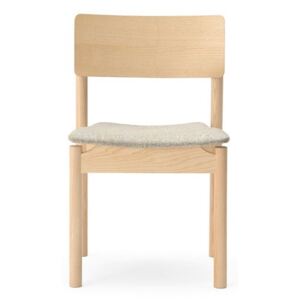 BILLIANI - Dřevěná židle s čalouněným sedákem GREEN 002